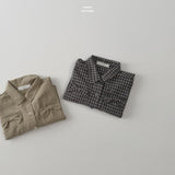 ［LINDO］Ribbon check shirt