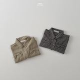［LINDO］Ribbon check shirt
