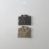 ［LINDO］Ribbon check shirt