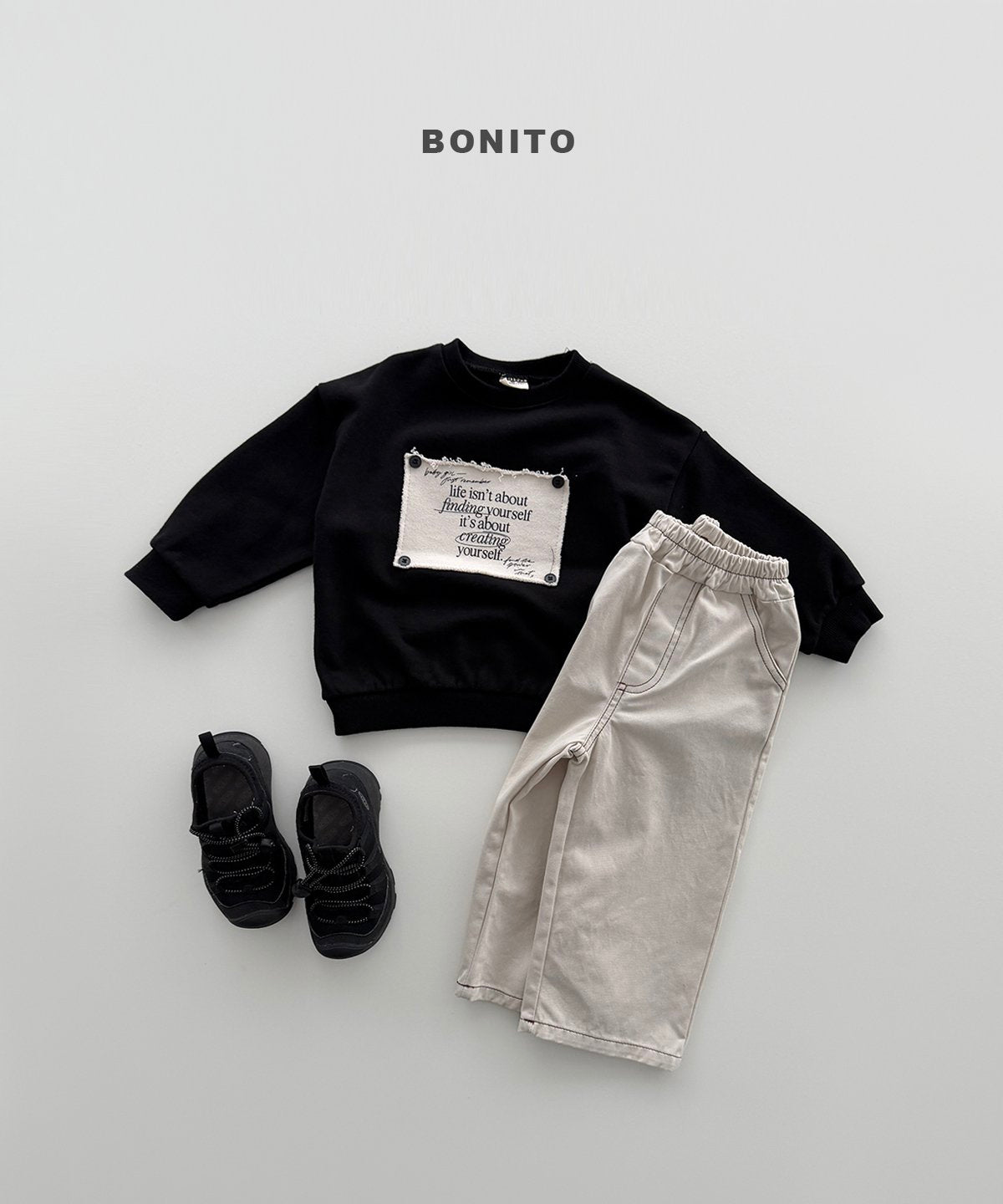 ［Bonito］Stitch cotton pants