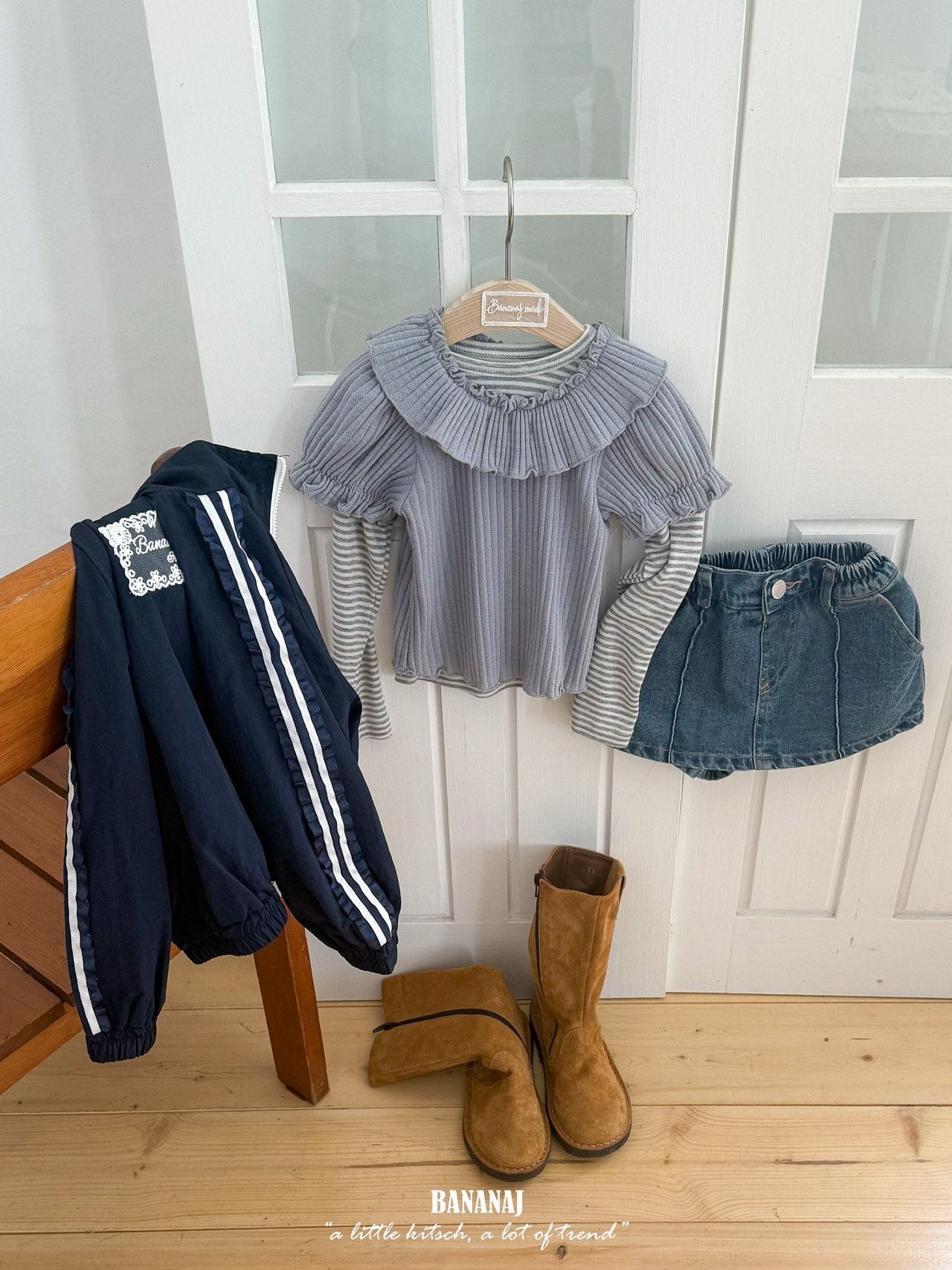 ［BANANAJ］Bonbon puff tops