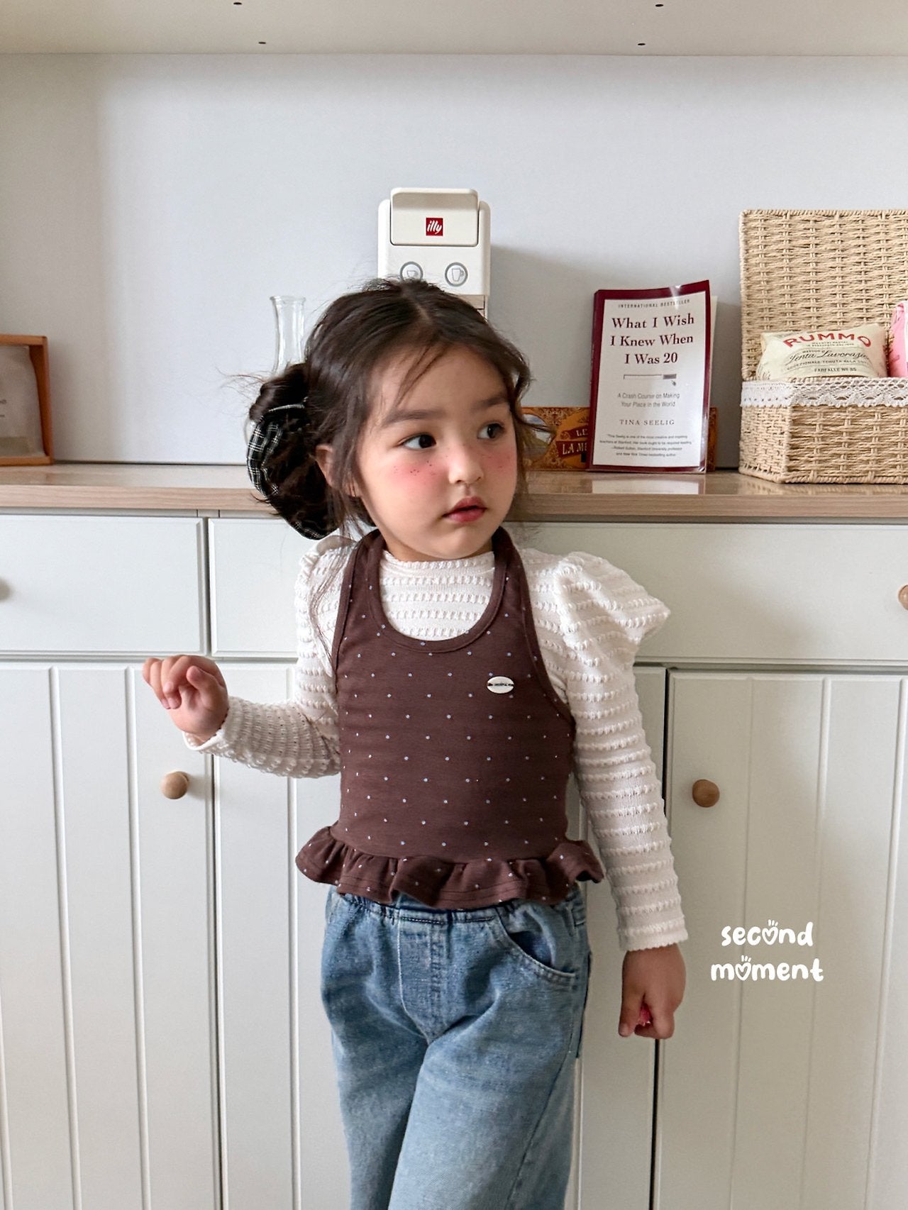 ［second moment］Sugar dot halter neck tops