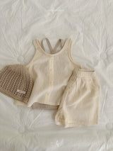 ［atomeme］Eddie heart cross camisole