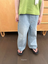［digreen］Dart denim pants