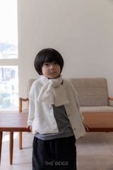 ［The beige］Warm high neck tee