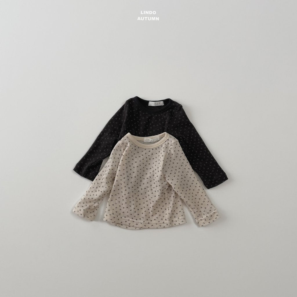 ［LINDO］Dipping flower tee
