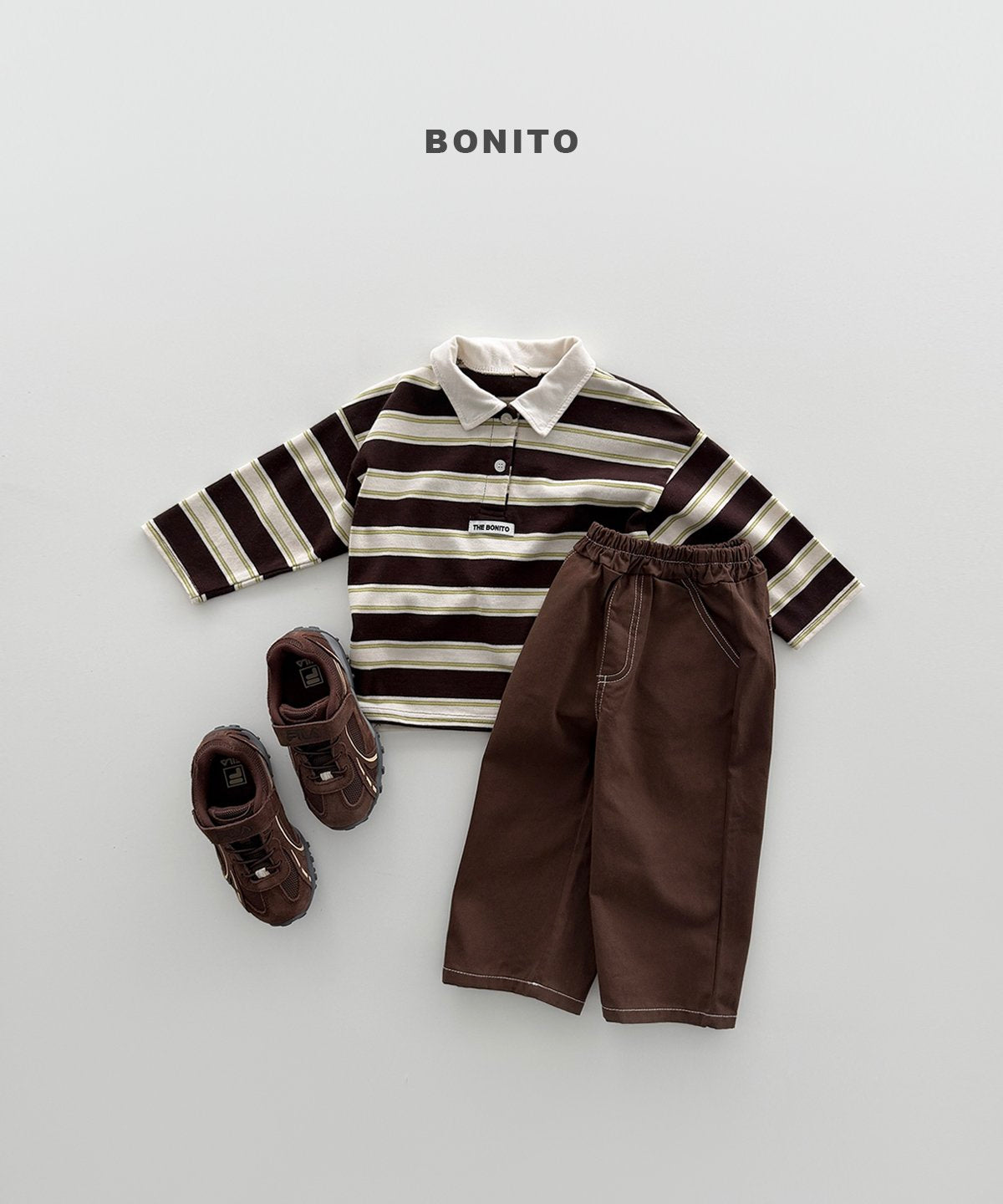 ［Bonito］Stitch cotton pants