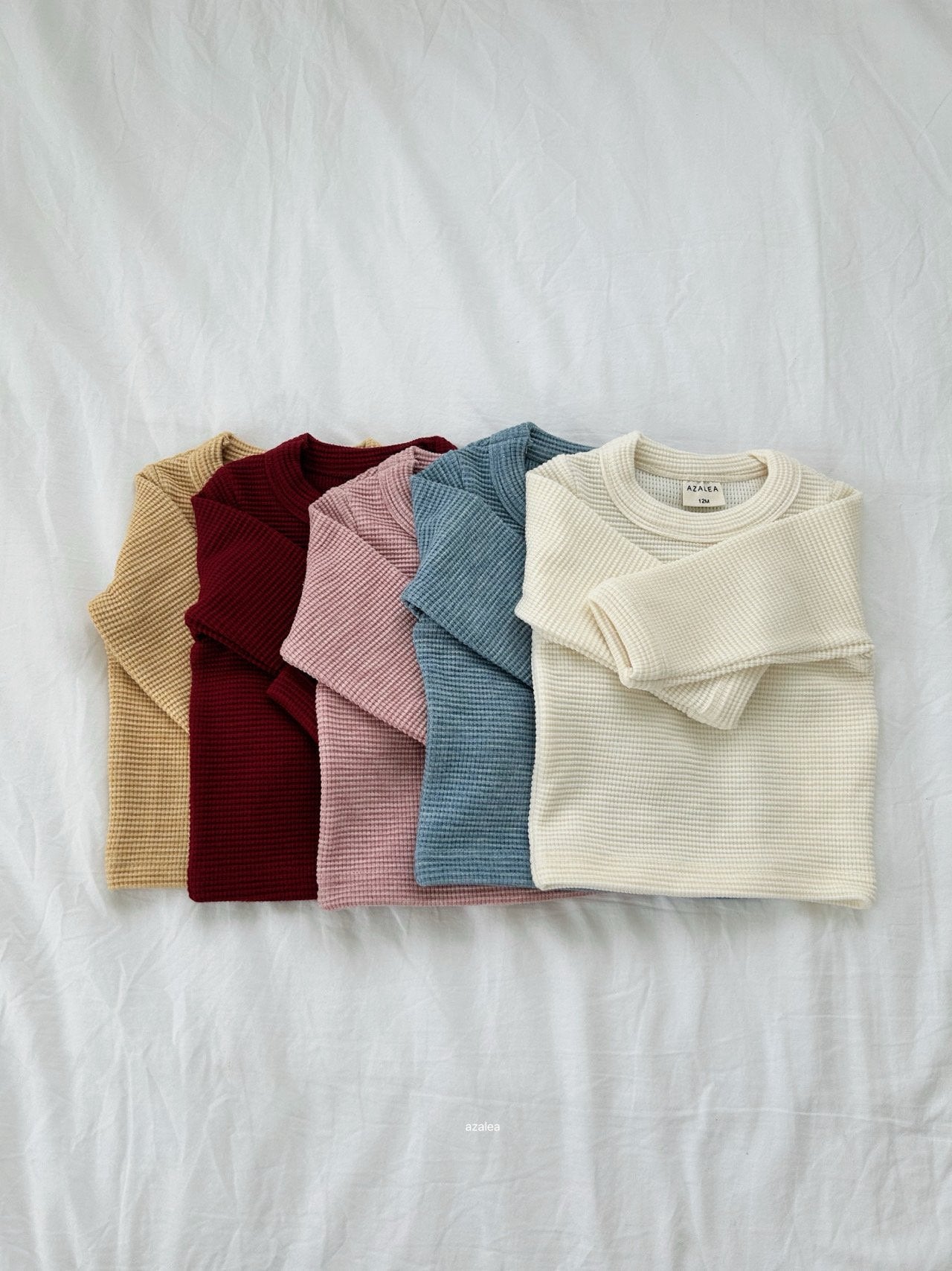 ［azalea］Susu waffle round tee (baby & kids)