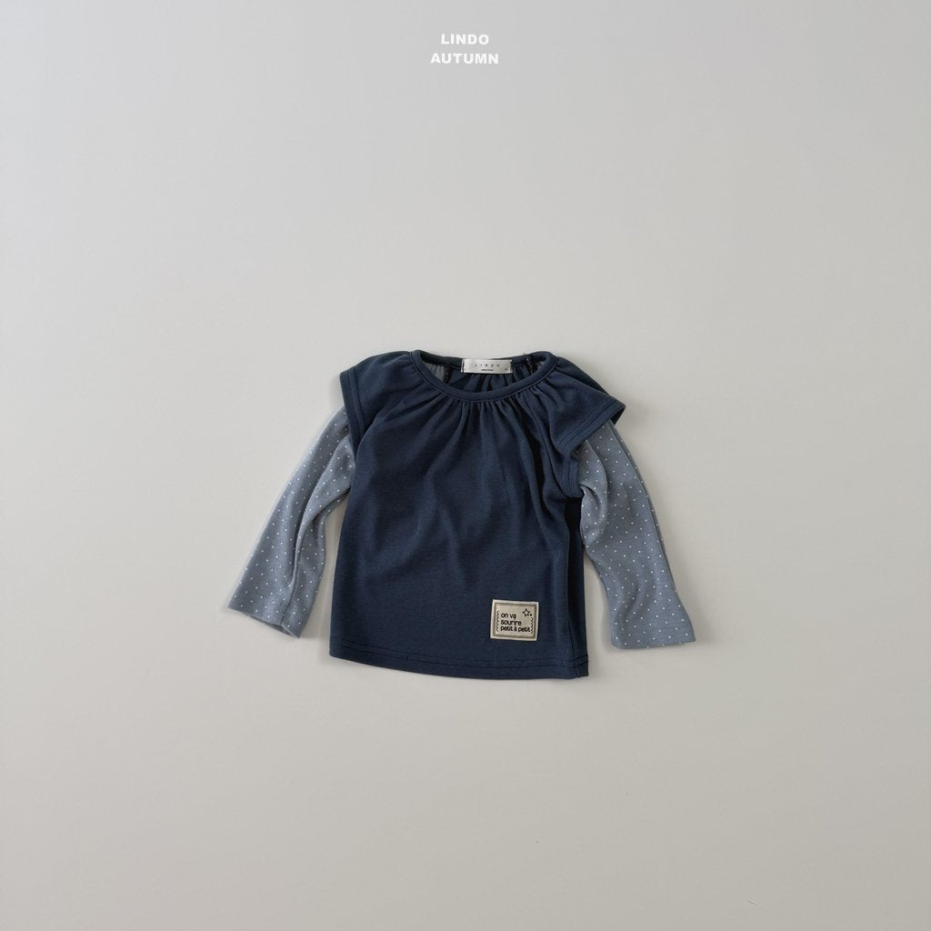 ［LINDO］Dot layered tops