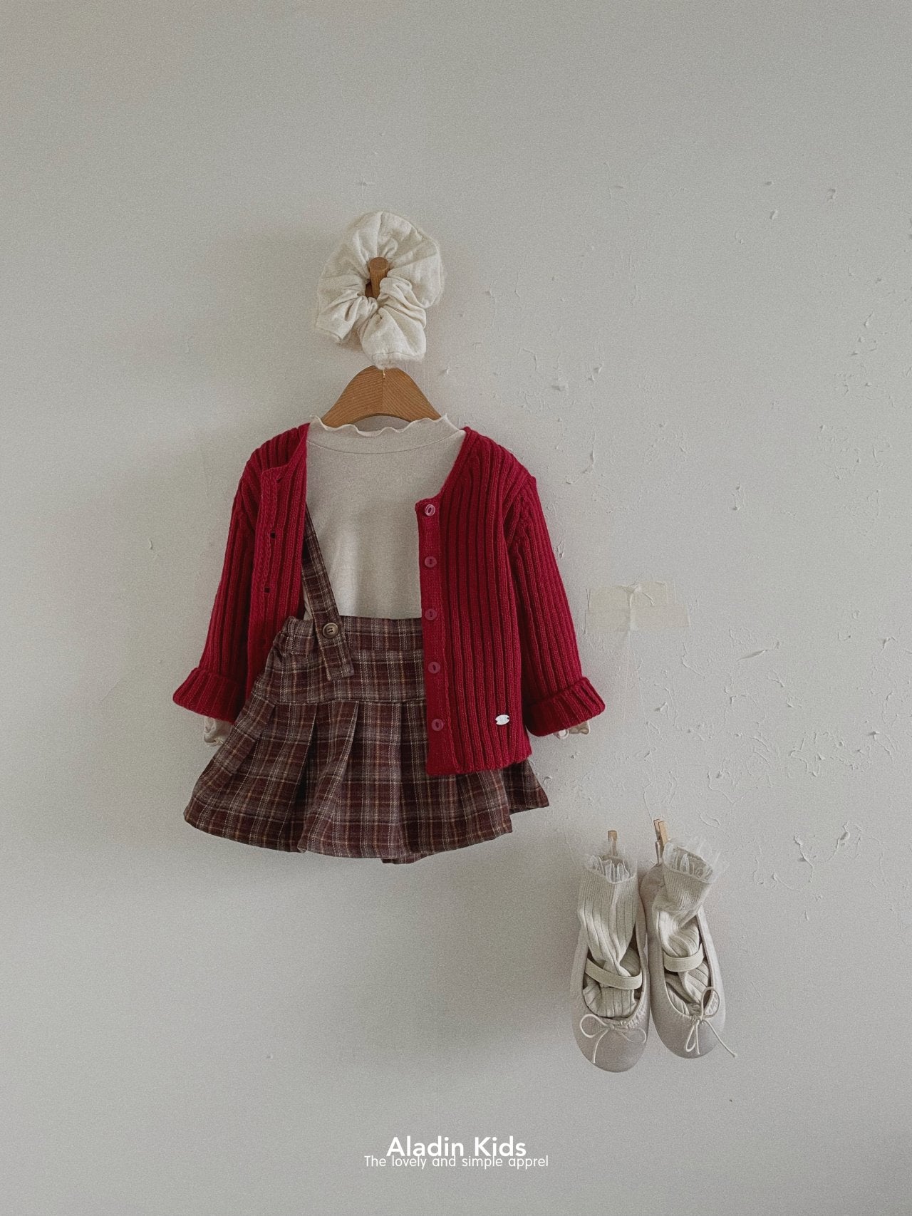 ［aladin］Pleats suspender skirt