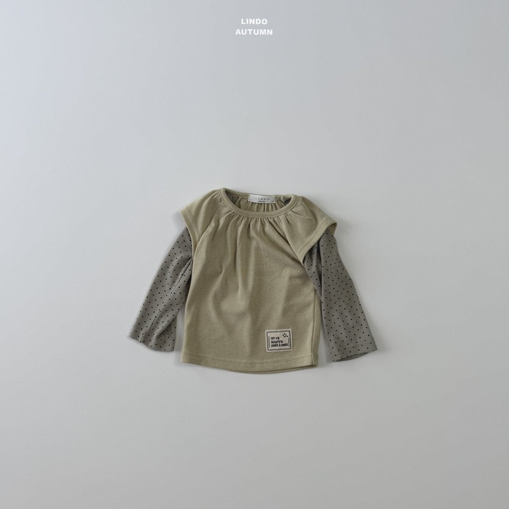 ［LINDO］Dot layered tops