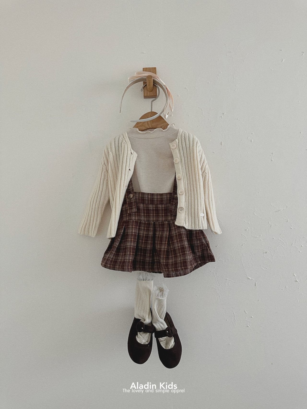 ［aladin］Pleats suspender skirt