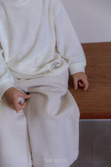 ［The beige］Warm high neck tee