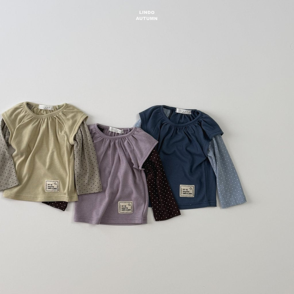 ［LINDO］Dot layered tops