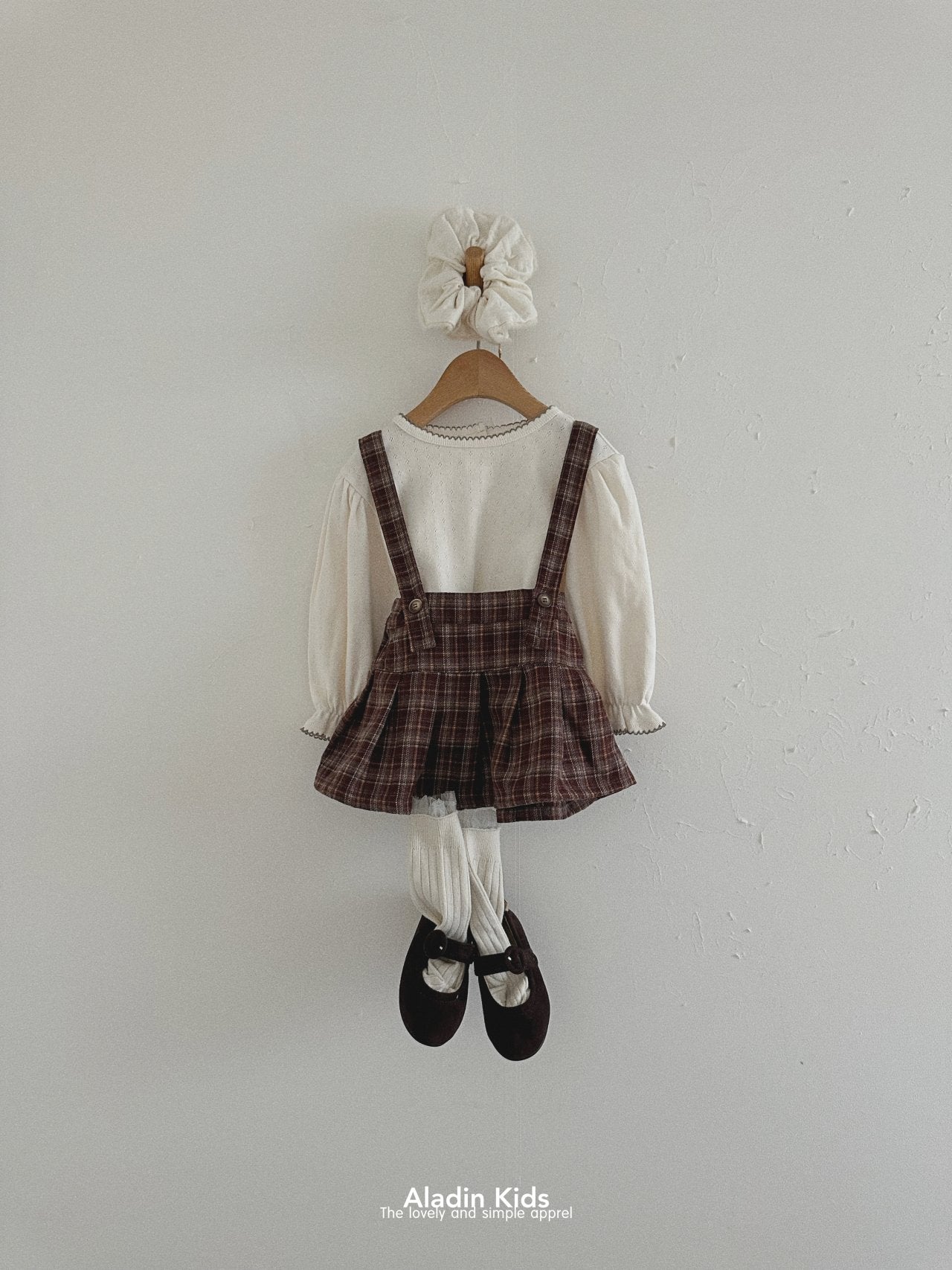 ［aladin］Pleats suspender skirt