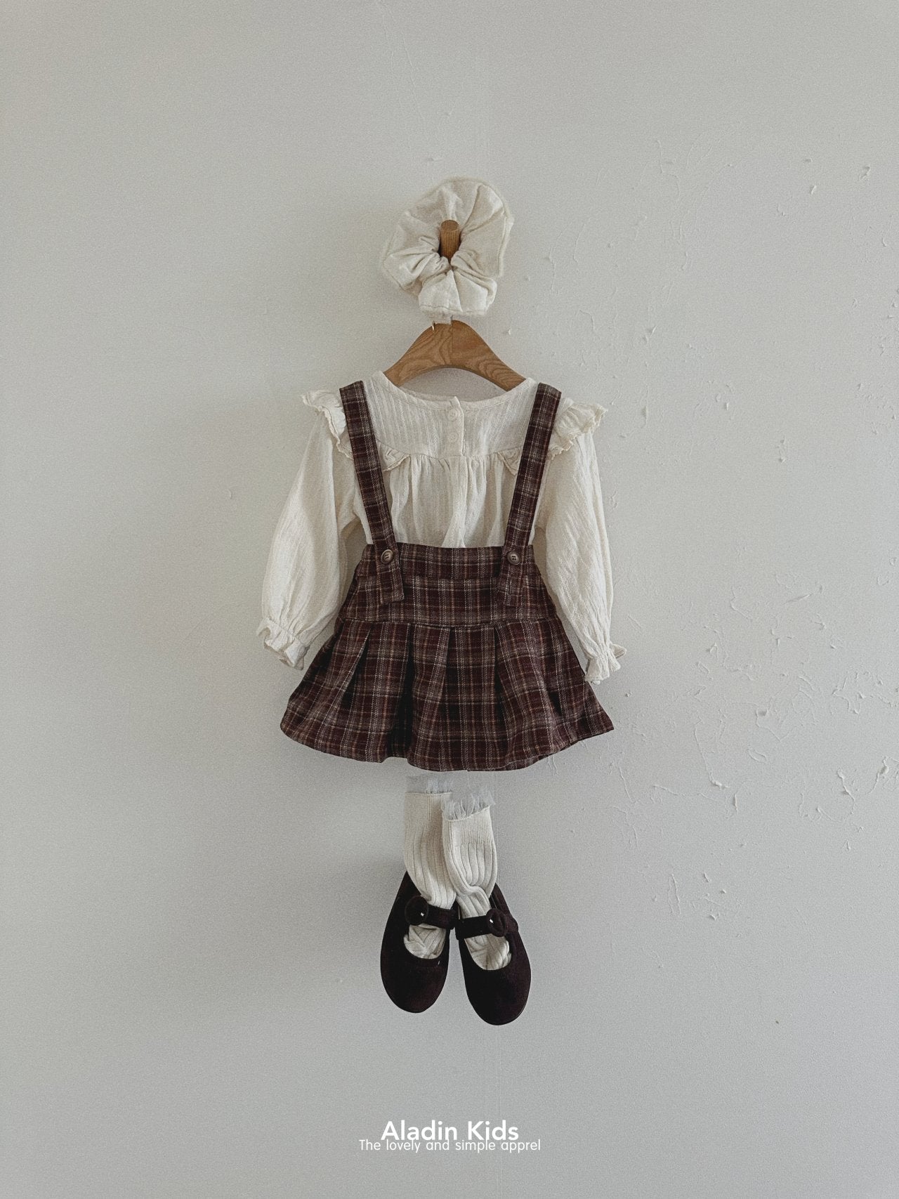 ［aladin］Pleats suspender skirt