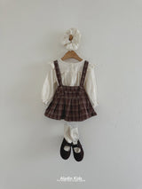 ［aladin］Pleats suspender skirt