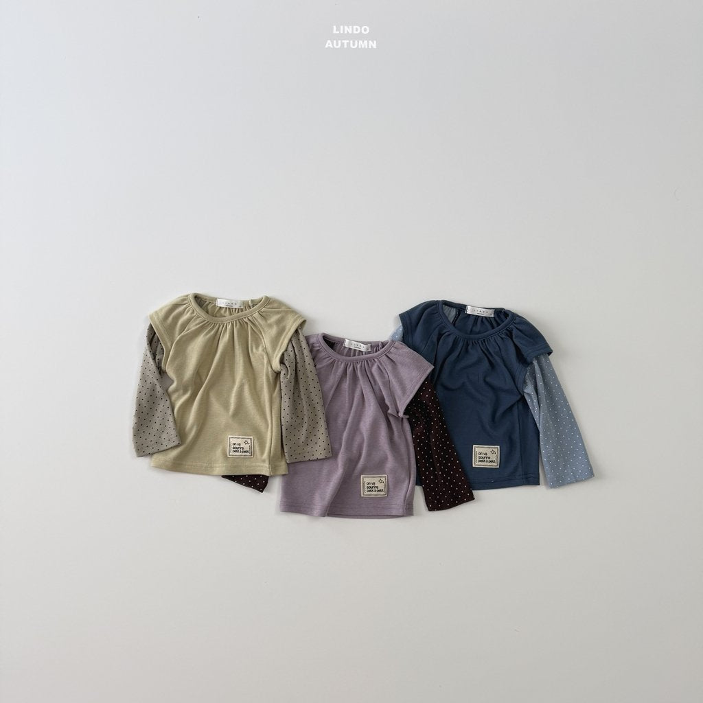 ［LINDO］Dot layered tops
