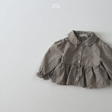 ［LINDO］Sweet check blouse