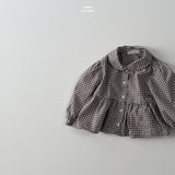 ［LINDO］Sweet check blouse