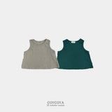 ［COYCOYA］Linen sleeveless tops