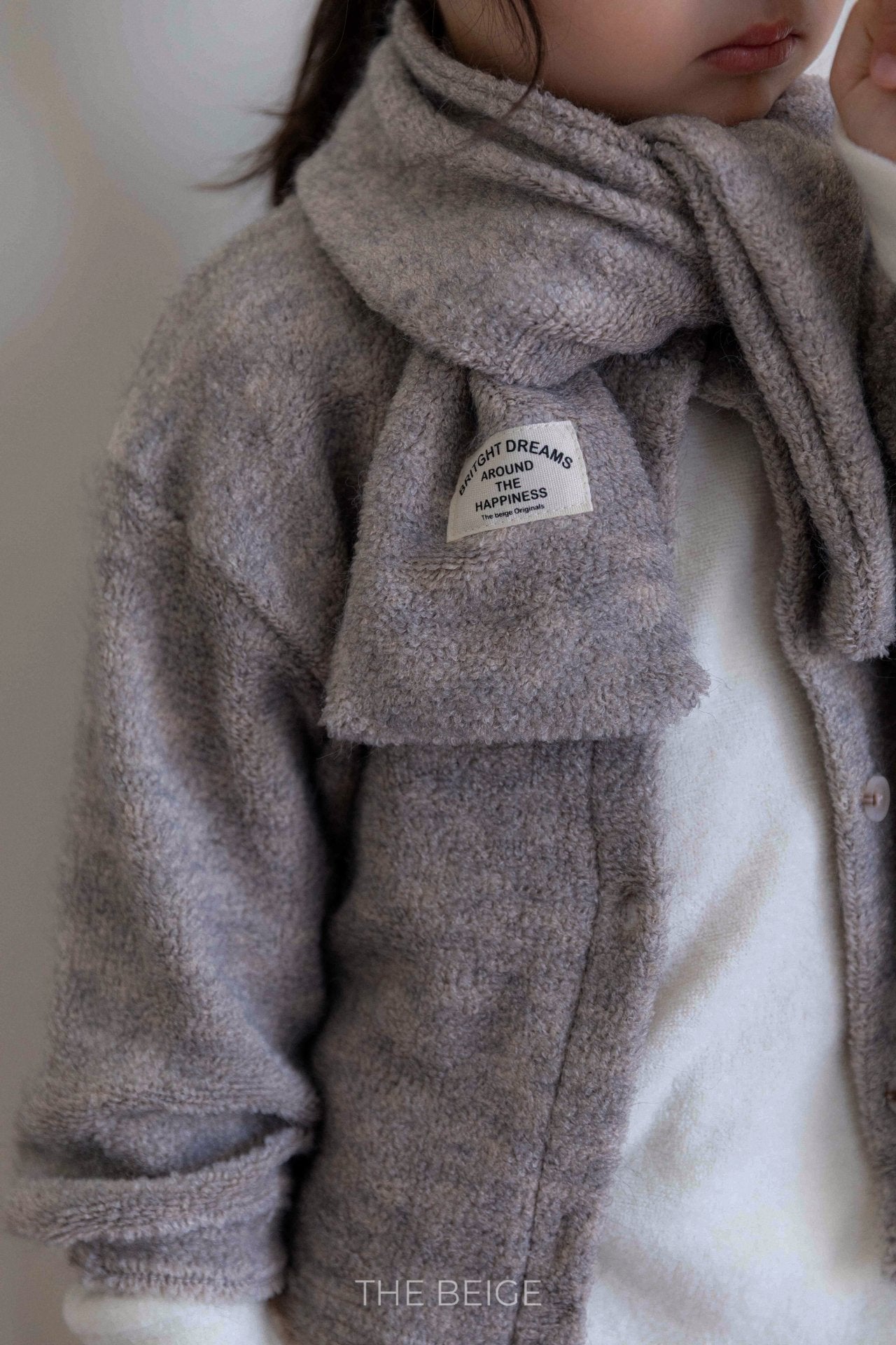 ［The beige］Warm high neck tee