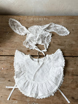 ［monbebe］Lace bunny bonnet