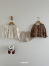 ［aladin］Wing shirring blouse