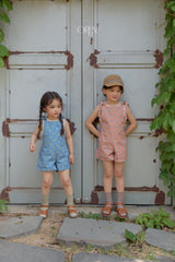 ［OREN］Camellia short overalls