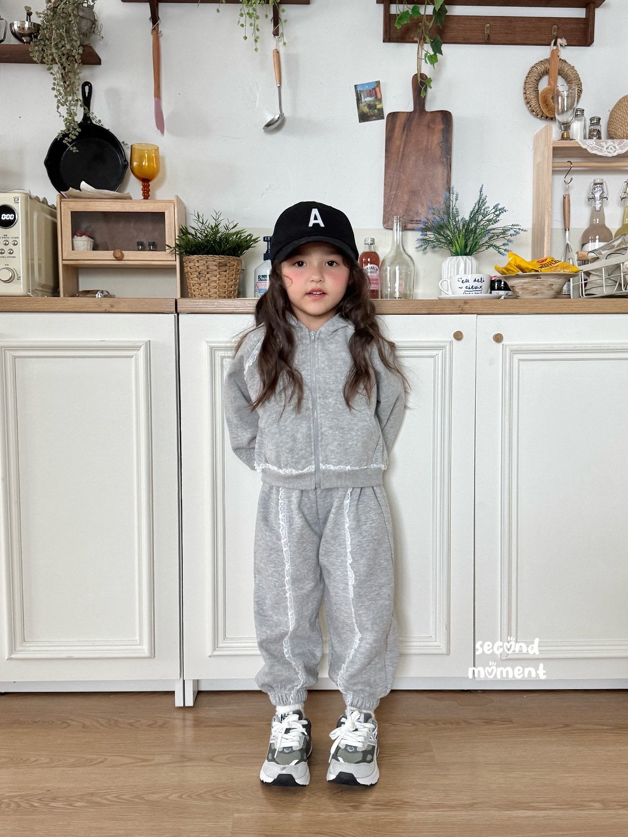 ［second moment］Lace jpgger pants