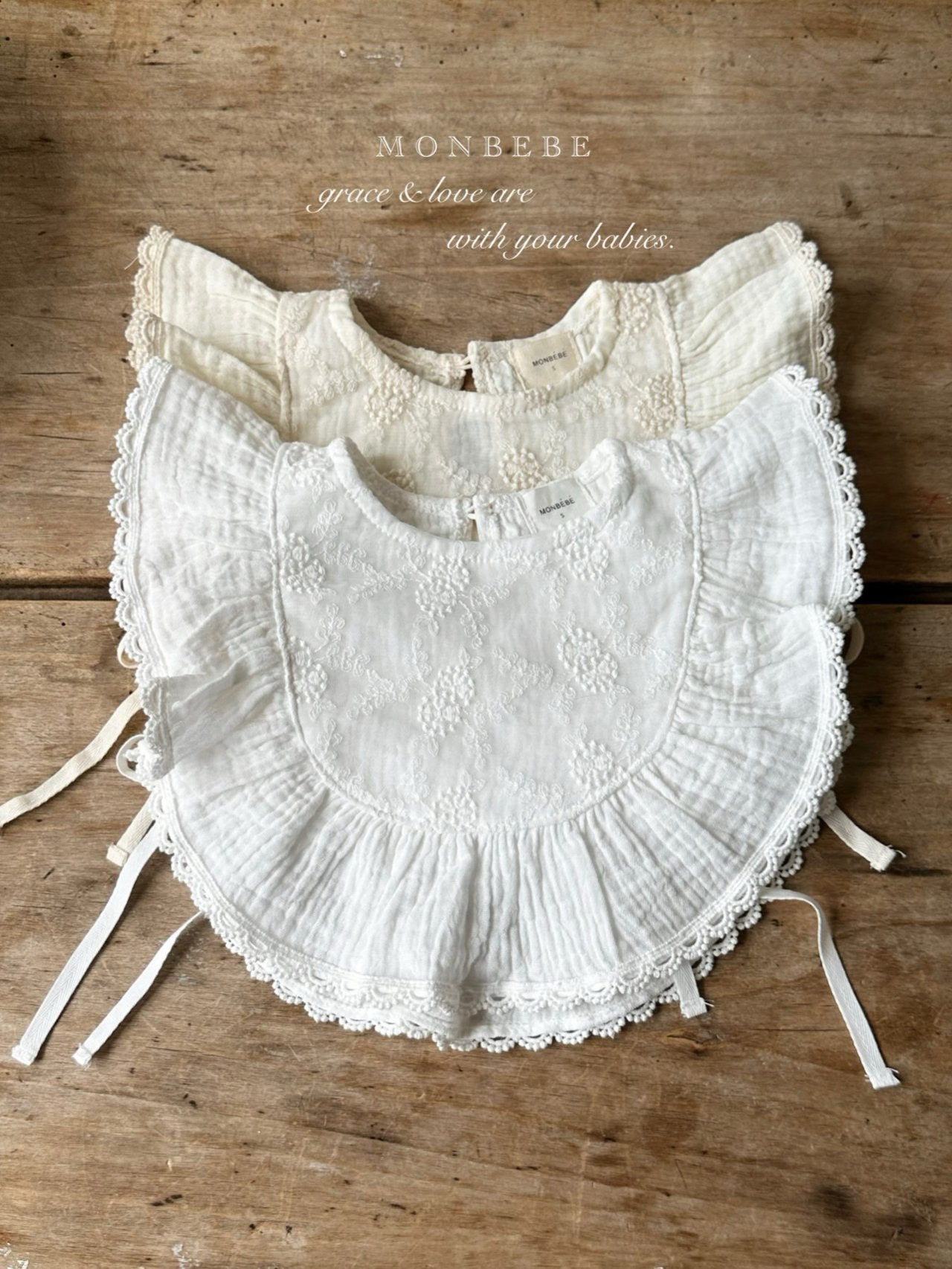 ［monbebe］Lace frill vest