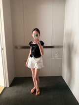 ［comma］Lace cotton short pants