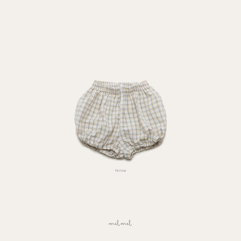 ［melmel］Popo check short bloomer