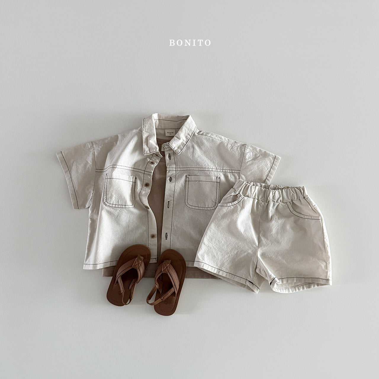 ［Bonito］Two pocket linen set