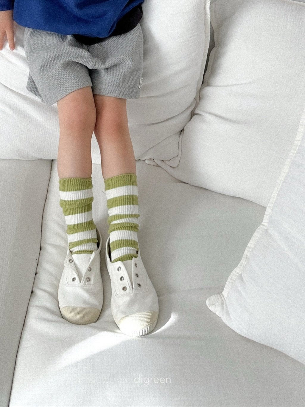 ［digreen］Minimal stripe socks set