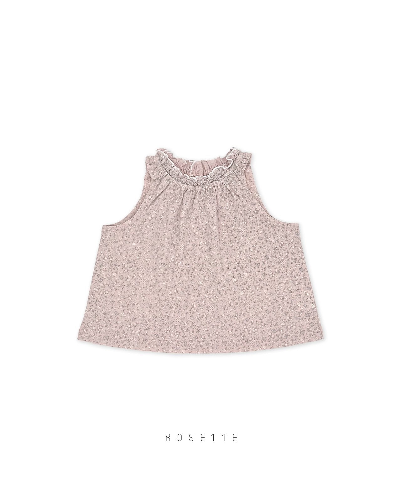 ［ROSETTE］Arbel frill sleeveless tops
