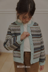 ［BELLOT］Nordic cashmere cardigan (kids)