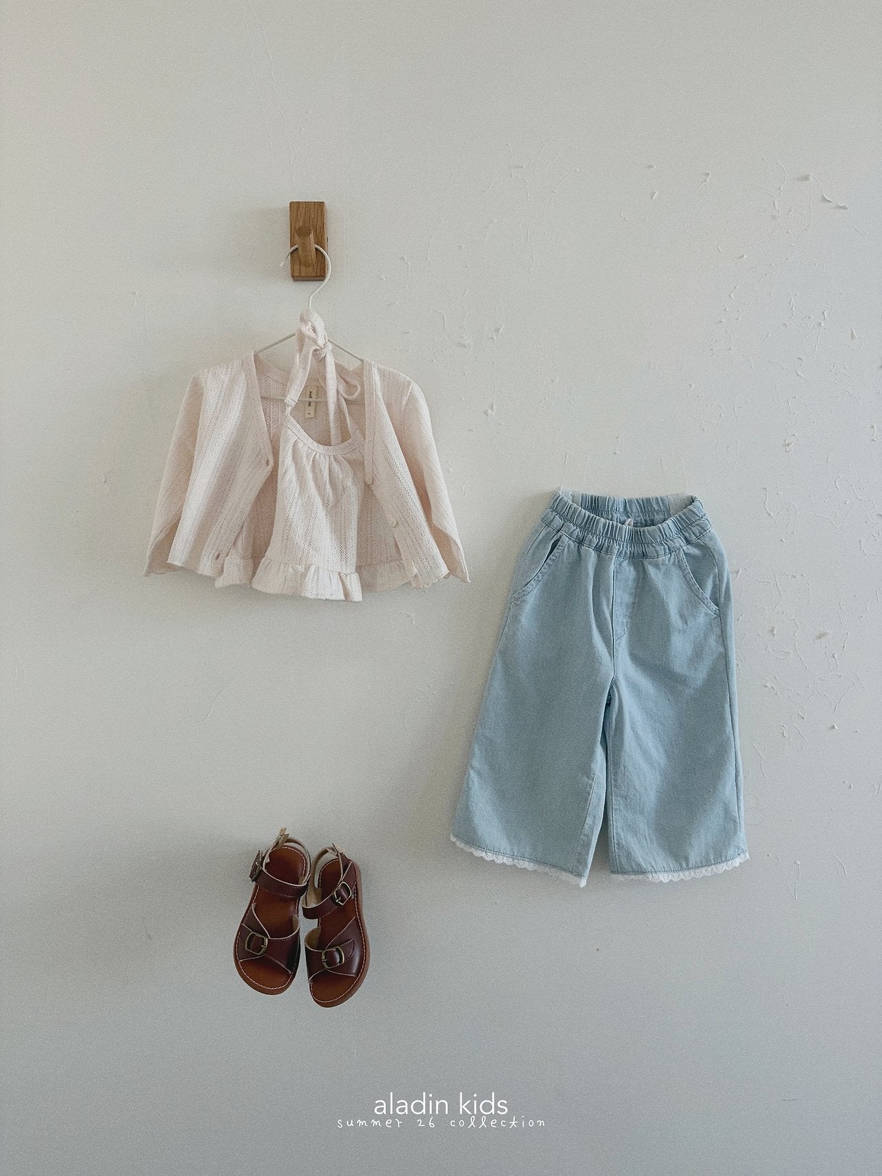 ［aladin］Lace denim pants