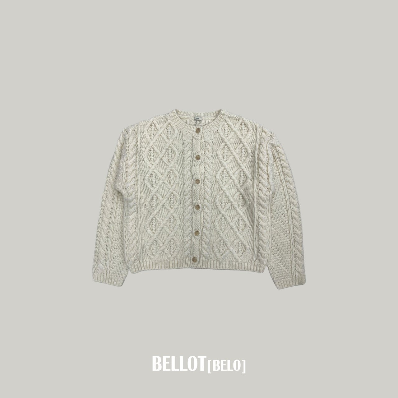［BELLOT］Alpha wool cardigan (mom)