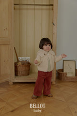 ［BELLOT］Curly alpaca cardigan (baby)