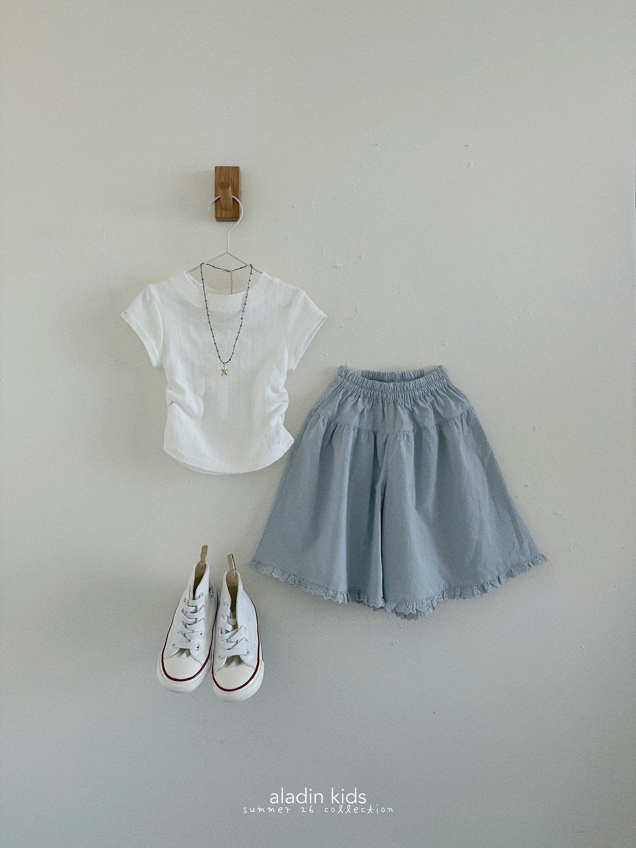 ［aladin］Eyelet shirring tops