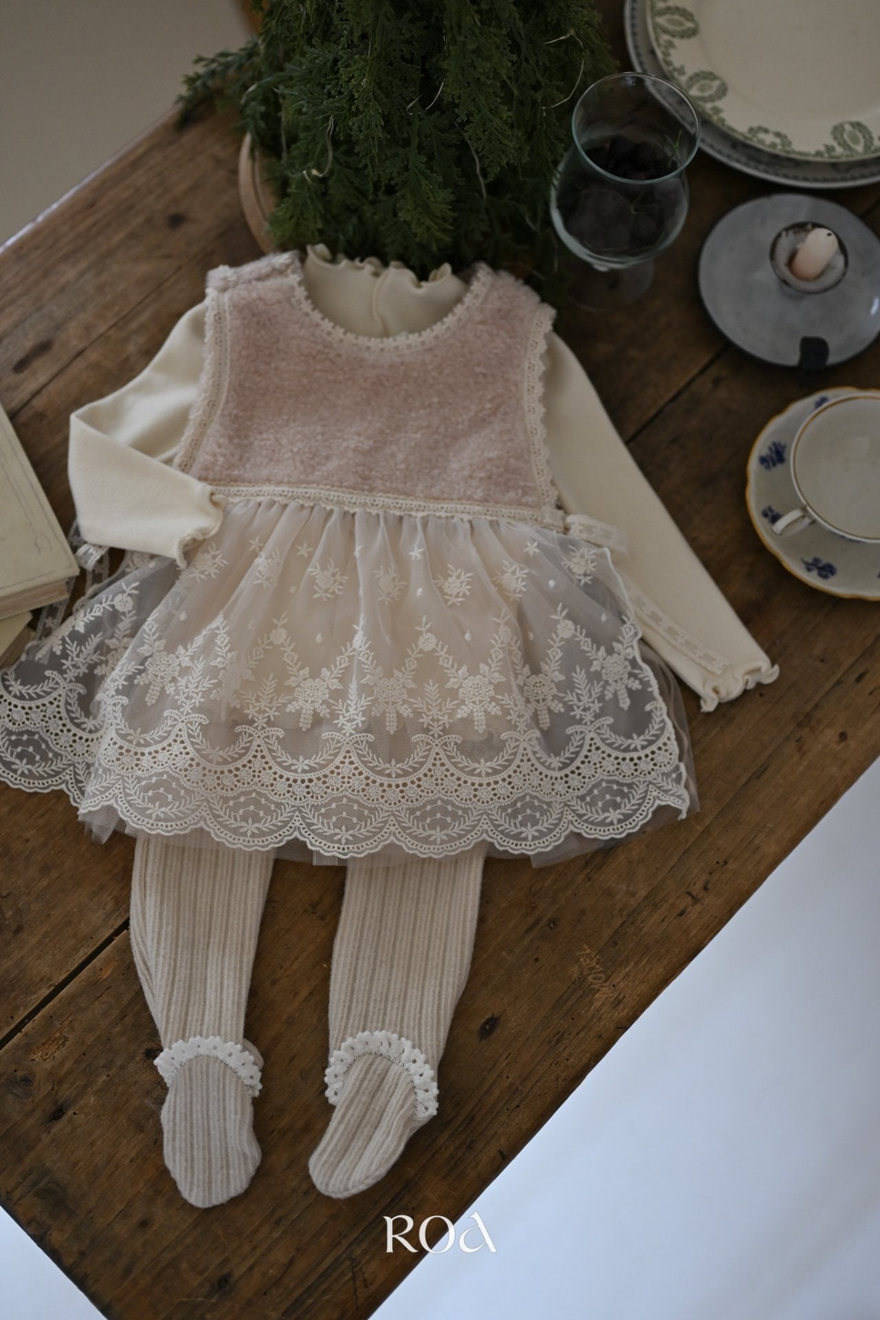 ［ROA］Rose ribbon tops