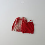 ［LINDO］Stripe cardigan & camisole set