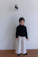 ［The beige］Slim half neck tee