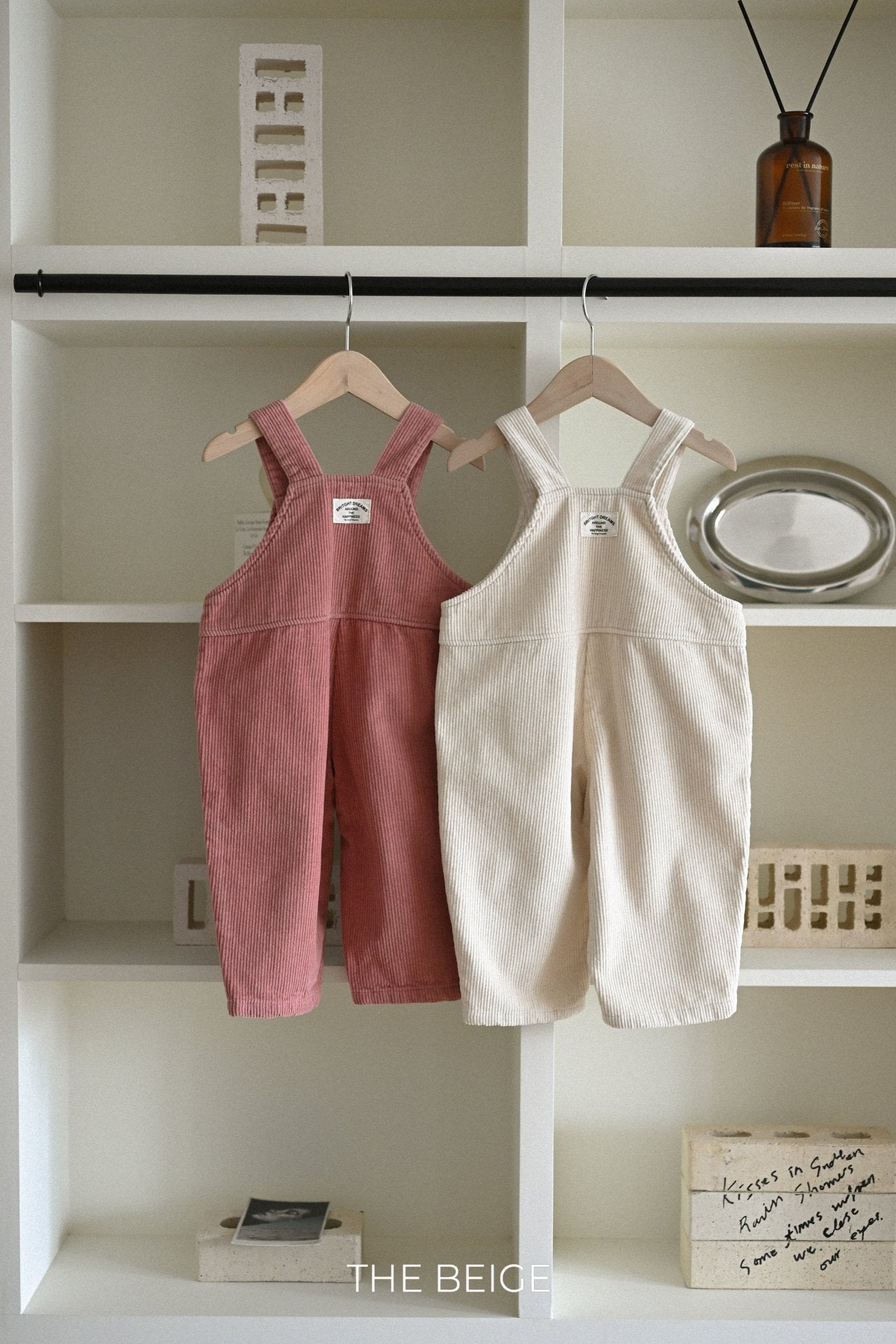 ［The beige］Belt overalls