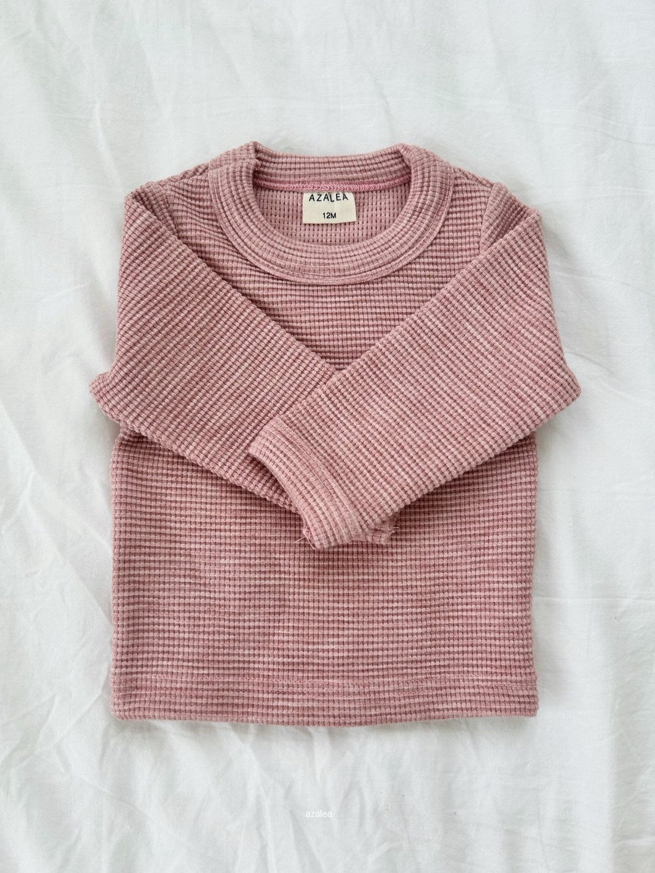 ［azalea］Susu waffle round tee (baby & kids)