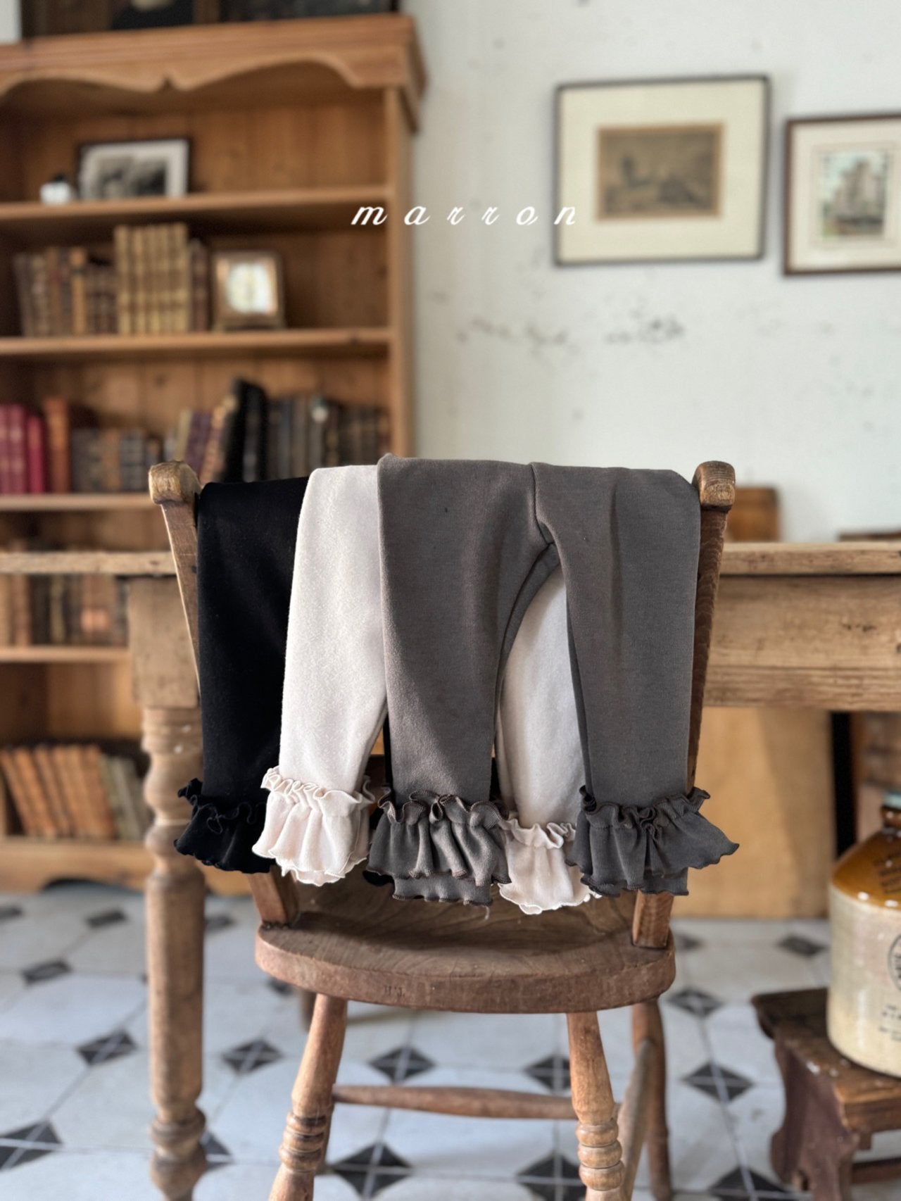 ［marron］Frill leggings