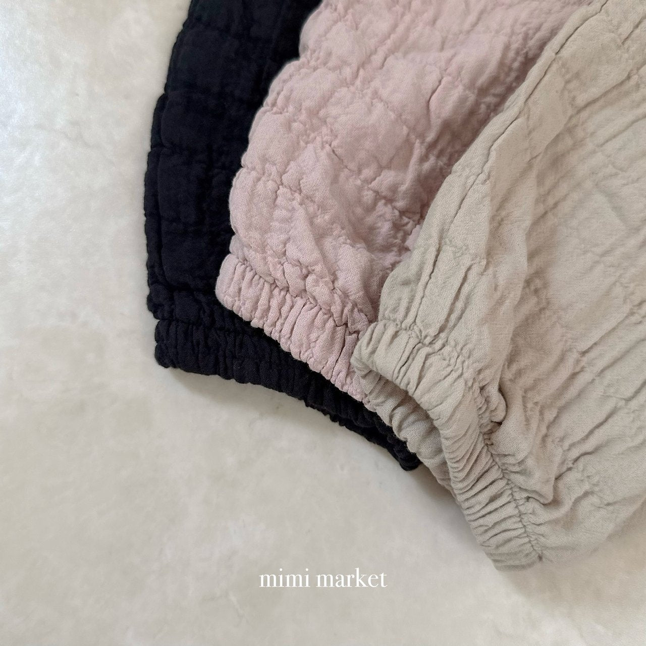 ［mimi market］Crinkle sausage pants
