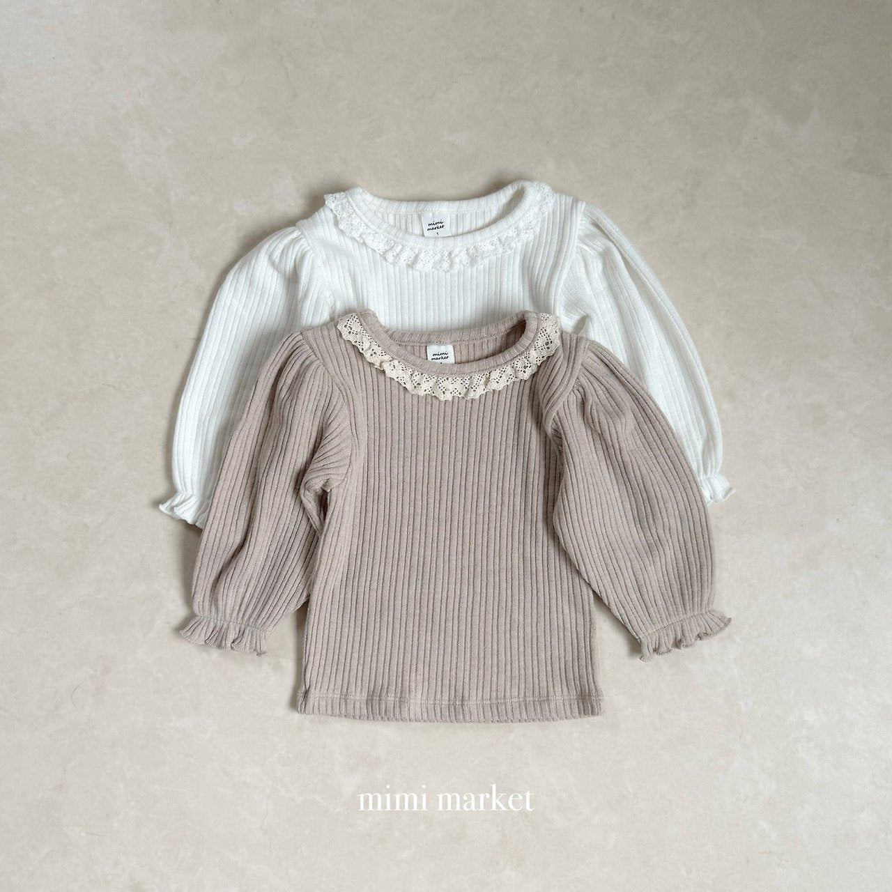 ［mimi market］Puff lace tops