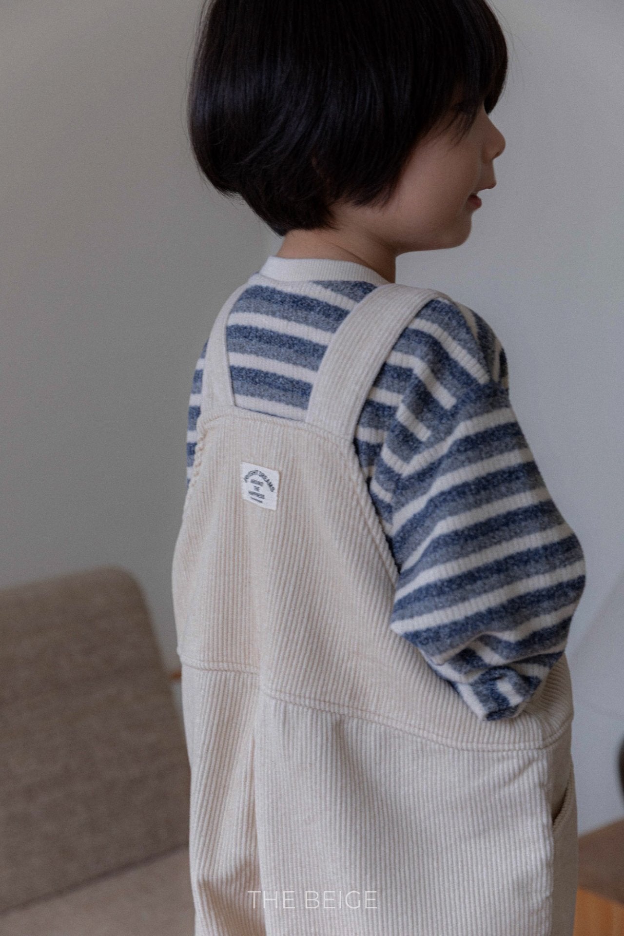 ［The beige］Belt overalls